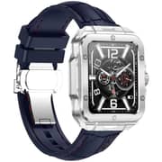 Swiss Military ALPS 2 Smartwatch Silver With Blue Silicon Strap