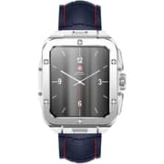 Swiss Military ALPS 2 Smartwatch Silver With Blue Silicon Strap