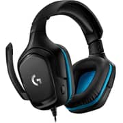 Logitech G431 Wired Over Ear Gaming Headset Black/Blue