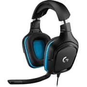 Logitech G431 Wired Over Ear Gaming Headset Black/Blue
