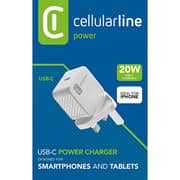 Cellularline USB-C Charger 20W White