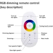 Gadgeton Modern Square RGB LED Wall Lamp With Remote Control