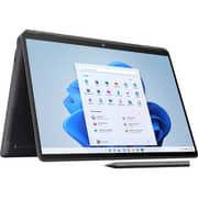 HP Spectre x360 2-in-1 (2022) Laptop - 12th Gen / Intel Core i7-1255U / 13.5inch FHD / 1TB SSD / 16GB RAM / Shared Intel Iris Xe Graphics / Win11 / English & Arabic Keyboard / Black / Middle East Version - [14-EF0015NE] + M27fw Monitor + 230 KB & Mouse