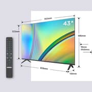 تي سي ال 43S5400A اتش دي 43 بوصة، تلفزيون أندرويد، أسود (موديل 2023)