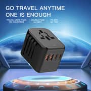 Maxguard Universal Travel Adapter Black