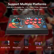 PXN Keyboard Arcade Joystick Black