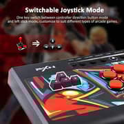 PXN Keyboard Arcade Joystick Black