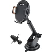 Go Des 2-in-1 Auto Tightening Kickstand Mobile Phone Holder Black