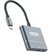 Go Des 3-in-1 USB-C Hub Converter Adapter Grey