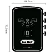 Go Des Universal Travel Adapter Black