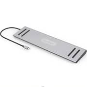 Go Des 14-in-1 USB-C Multi Function Docking Station Grey