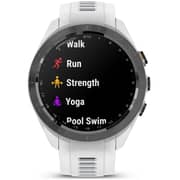 Garmin 010-02746-10 Approach S70 Smart Watch Black Bezel With White Band White