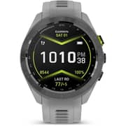 Garmin 010-02746-11 Approach S70 Smart Watch Black Bezel With Powder Grey Band Grey