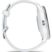 Garmin Venu 3 GPS Smartwatch Silver Stainless Steel Bezel With Whitestone Case and Silicone Band 45mm 010-02784-00
