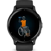 Garmin Venu 3 - 35.4mm AMOLED Touchscreen, GPS Smartwatch, Slate Stainless Bezel