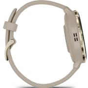 Garmin Venu 3s GPS Smartwatch Soft Gold Stainless Steel Bezel With French Grey Case and Silicone Band 41mm 010-02785-02