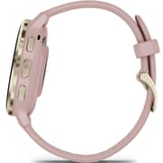 Garmin Venu 3s GPS Smartwatch Soft Gold Stainless Steel Bezel With Dust Rose Case and Silicone Band 41mm 010-02785-03