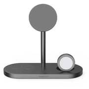 Protect 3-in-1 Wireless Charger Space Grey With Magnetic Phone Stand Space Grey