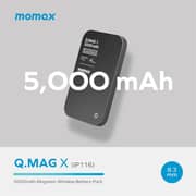 Momax Magnetic Wireless USB-C Power Bank Black