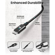 Remson Lightning To 3.5 mm Aux Cable 1.2m Black