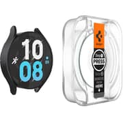 Spigen GLAStR EZ Fit for Samsung Galaxy Watch 6 (44mm) Tempered Glass Screen Protector with Auto Align technology install kit - 2 Pack