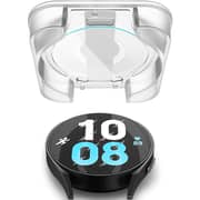 Spigen GLAStR EZ Fit for Samsung Galaxy Watch 6 (44mm) Tempered Glass Screen Protector with Auto Align technology install kit - 2 Pack