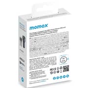 Momax Move Dual Port Car Charger With USB-C Cable Space Grey