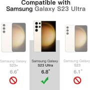 Fitit Clear Case for Galaxy S23 Ultra – Slim Transparent Shockproof Cover with Anti-Yellow Protection