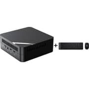 Minisforum Venus Series UM773 LITE Mini Desktop PC - AMD Ryzen 7-7735HS / 512GB SSD / 16GB RAM / Shared AMD Radeon 680M Graphics / Windows 11 Pro / Black + Logitech MK220 Mouse And Keyboard Combo