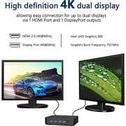 Minisforum GK41 Mini Desktop PC - Intel Celeron J4125 / 256GB SSD / 8GB RAM / Shared Intel UHD Graphics 600 / Windows 11 Pro / Black + Logitech MK220 Mouse And Keyboard Combo