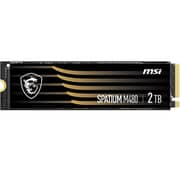 MSI Spatium M480 PCIe 4.0 Internal SSD NVMe M.2 2TB Black SM480N2TB