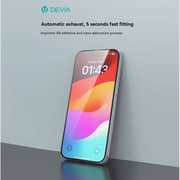 Devia Full Screen Tempered Glass Screen Protector Black iPhone 15 Plus