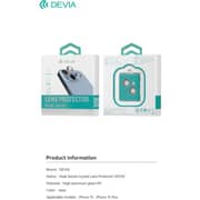 Devia Crystal Camera Lens Protector Clear iPhone 15/15 Plus Pack of 2pcs