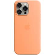 Apple Silicone Case With Magsafe Orange Sorbet iPhone 15 Pro Max