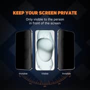 Fitit Privacy Screen Protector for iPhone 15 Pro - Anti-Spy Glass