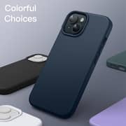 FITIT iPhone 15 Silicon Magnetic Case Blue - FIT-SMG-IP15-BL