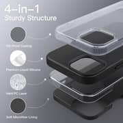 FITIT iPhone 15 Plus Silicon Magnetic Case Black - FIT-SMG-IP15PLS-BLK