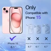 Fitit HD Screen Protector for iPhone 15 - Anti-Spy Glass