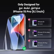 Ugreen Screen Protector Clear iPhone 15 Pro Pack of 2pcs
