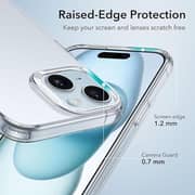 Glassology iPhone 15 Case, Crystal Clear Shockproof Bumper, Anti-Yellowing, Military-Grade Protection - Transparent