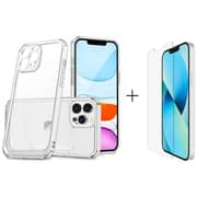 Glassology Clear Case with Screen Protector Clear iPhone 15 Pro Max