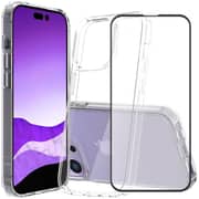 Glassology Clear Case with Screen Protector Clear iPhone 15 Pro Max