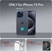 Glassology iPhone 15 Pro Case, Crystal Clear Shockproof Bumper, Anti-Yellowing Protection - Transparent