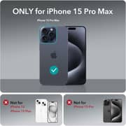 Glassology iPhone 15 Pro Max Case, Crystal Clear Shockproof Bumper, Anti-Yellowing Protection - Transparent