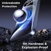 Glassology Screen Protector for iPhone 15 Pro - Premium 9H Tempered Glass, Anti-Fingerprint, Scratch Resistant, Bubble-Free Installation