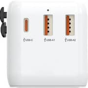 Blupebble BP-TVL0031-WH World Travel Adapter White