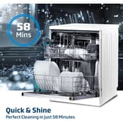 Beko Freestanding Dishwasher, 13 Place Settings, 5 Programs, A++ Energy Rating, White - DVN05320W