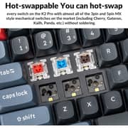 Keychron Pro QMK/VIA Wireless Mechanical Keyboard Black - K2P-G2