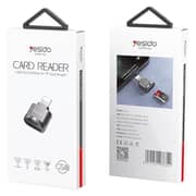 Yesido OTG Card Reader Lightning Silver GS18
