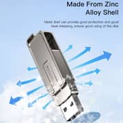 Yesido 2-in-1 Flash Drive Type-C 128GB Silver FL17